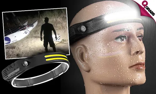 Rechargeable COB LED Sensor Headlamp!